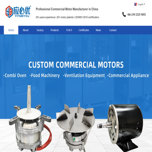 Foshan Yingbiyou Motor Co.Ltd.-Professional Electric Motor Manufacturer in China