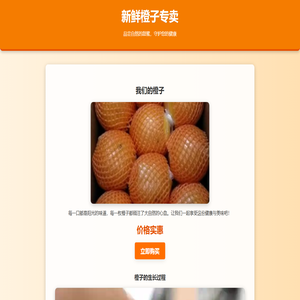 新鲜橙子 - 在线购买