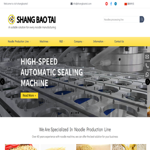 Industrial Noodle Making & Packing Machine | China Manufacturer Shangbaotai