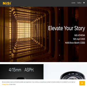 NiSi Filters and Lenses for Camera and Cine－Beyond imagination