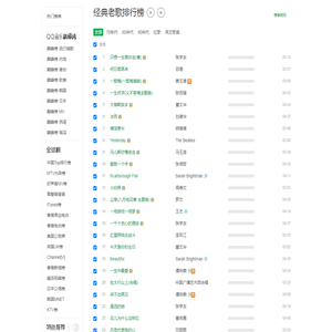 经典老歌排行榜_QQ音乐-音乐你的生活!