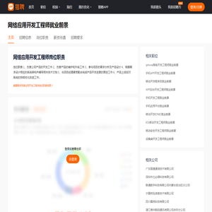 【网络应用开发工程师是做什么的_网络应用开发工程师就业前景】-猎聘